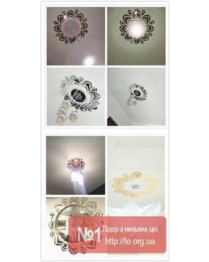 3D Дзеркальний узор, орнамент для оздоблення декору світильника - люстри, зображення 7