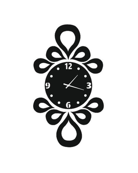 Безшумний дзеркальний настінний годинник - Схід 555