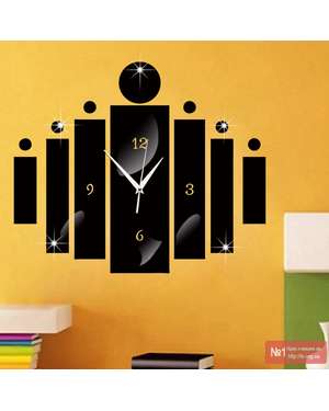 Сучасний дзеркальний 3D настінний годинник 566, зображення 11