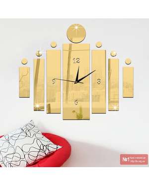 Сучасний дзеркальний 3D настінний годинник 566, зображення 5