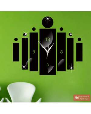 Сучасний дзеркальний 3D настінний годинник 566, зображення 8