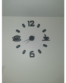 3D настінний годинник для кухні - Кава 568, зображення 7