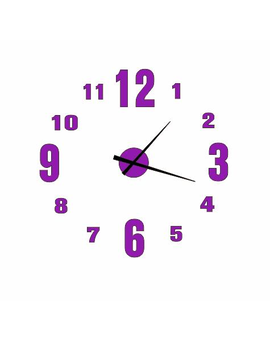 3D дзеркальний настінний годинник з цифрами 571, зображення