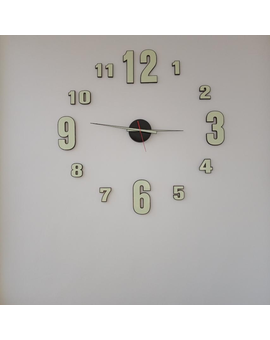 3D дзеркальний настінний годинник з цифрами 571, зображення 5