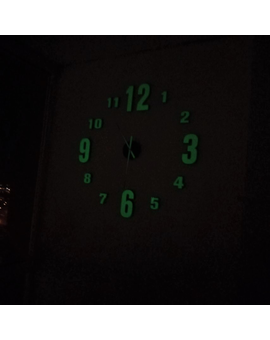 3D дзеркальний настінний годинник з цифрами 571, зображення 6