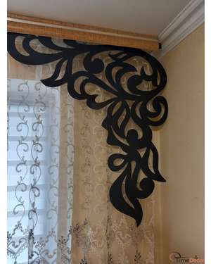 Фігурні кутові, бокові дзеркальні ламбрекени - Узор, зображення 5