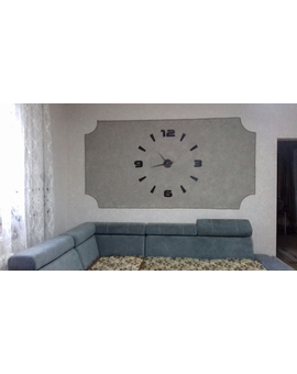 3D обємний настінний годинник цифри та поділки 583, зображення 9