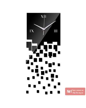 Дзеркальний настінний 3D годинник - сучасний стиль 586, зображення 6