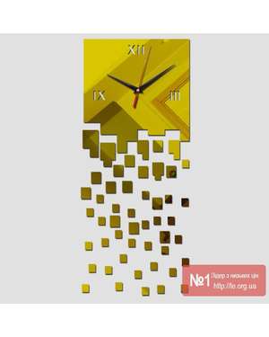 Дзеркальний настінний 3D годинник - сучасний стиль 586, зображення 9