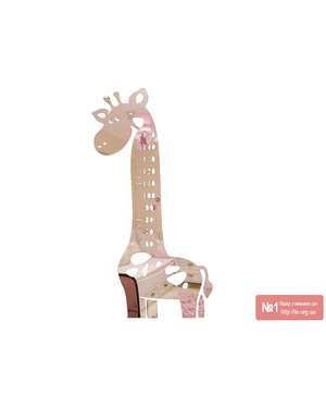 Велика наклейка ростомір - Жираф на стіну, зображення 5