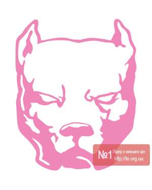 Наклейка для авто Пітбуль Pitbull - 596, зображення 6