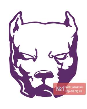 Наклейка для авто Пітбуль Pitbull - 596, зображення 8