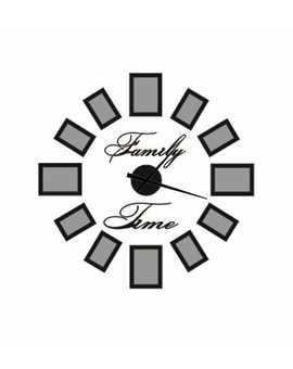 Великий 3D настінний годинник із фоторамками 601, зображення