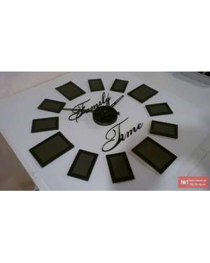 Великий 3D настінний годинник із фоторамками 601, зображення 11