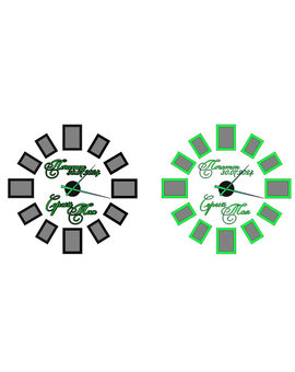 Великий 3D настінний годинник із фоторамками 601, зображення 12