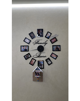 Великий 3D настінний годинник із фоторамками 601, зображення 4