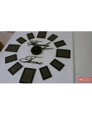 Великий 3D настінний годинник із фоторамками 601, зображення 7