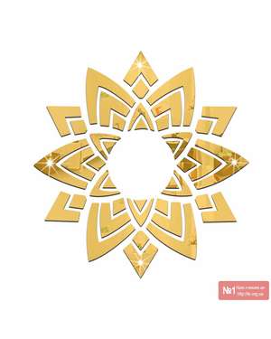 3D Дзеркальний декор для світильника - люстри Time Decor 602, зображення 10