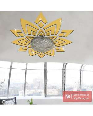 3D Дзеркальний декор для світильника - люстри Time Decor 602, зображення 8