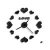 3D дзеркальний настінний годинник із серцями Love - TimeDecor 606 - Картинка 5