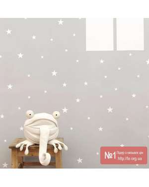 Різнокльорові наклейки зірочки на стелю, стіни, меблі - Time Decor 609, зображення 6