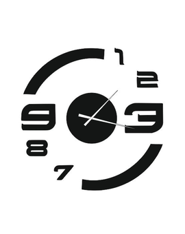 Дзеркальний 3D настінний годинник 613