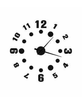 3D декоративний настінний годинник із цифрами та кругами 614