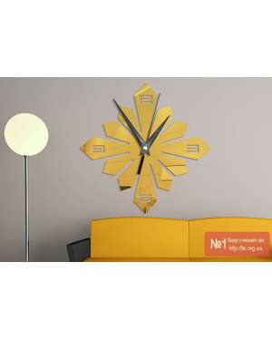 Дизайнерський, декоративний настінний годинник 615, зображення 3