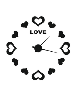 3D настінний годинник Love Time 617, зображення