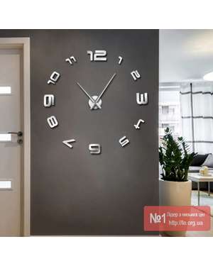 3D настінний годинник з арабськими цифрами - TimeDecor 618