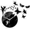 Дзеркальний декоративний настінний годинник - Фея і чарівні метелики Time Decor 620 - Картинка 1