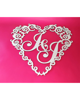 Виготовлення весільних гербів, монограм з ініціалами, іменами молодят, зображення 12