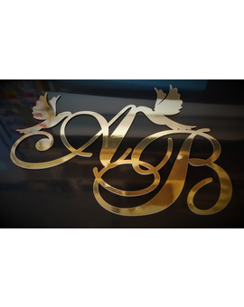 Виготовлення весільних гербів, монограм з ініціалами, іменами молодят, зображення 17