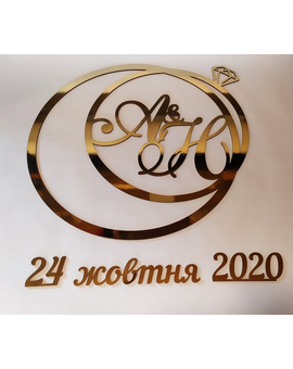 Виготовлення весільних гербів, монограм з ініціалами, іменами молодят, зображення 3