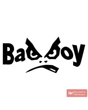 Bad boy - Наклейка на авто - Time Decor 632