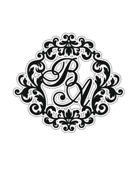 Монограма, весільний герб з ініціалами, іменами молодят 637