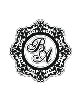 Весільна монограма з ініціалами або іменами молодят 638