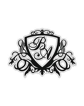 Весільна монограма з ініціалами або іменами молодят 666, зображення