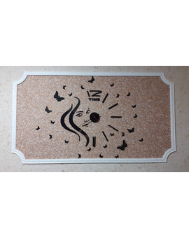 Великий 3D настінний годинник з обличчям дівчини 691, зображення 3