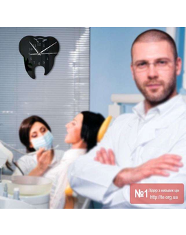 Настінний годинник у стоматологію - Зуб 696, зображення 1