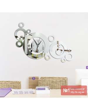 Дзеркальний настінний годинник - Європейський стиль 697, зображення 6