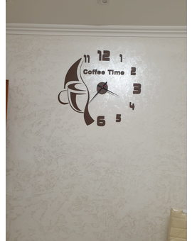 3D настінний годинник для кухні Coffe Time 700, зображення 1
