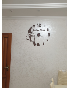 3D настінний годинник для кухні Coffe Time 700, зображення 2