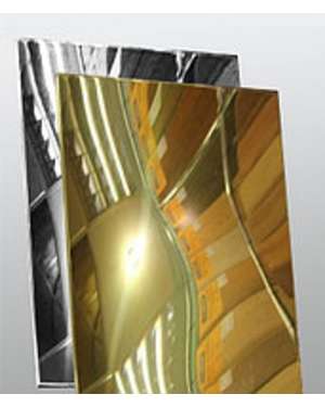 Дзеркальний золотий полістирол Metzo + клейка поверхня, зображення 5