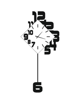 Дзеркальний настінний годинник із маятником 713, зображення