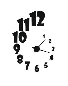 3D Дзеркальний настінний годинник 714