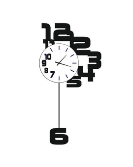 Дзеркальний настінний годинник із маятником 715