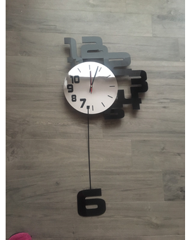 Дзеркальний настінний годинник із маятником 715, зображення 3