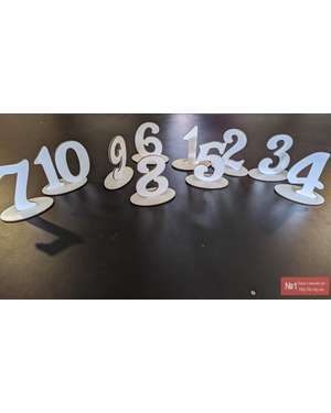 Номерки - цифри на весільні столи TIME DECOR 718, зображення 5