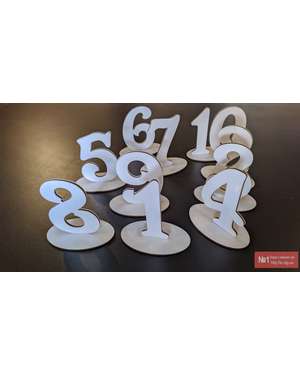 Номерки - цифри на весільні столи TIME DECOR 718, зображення 7